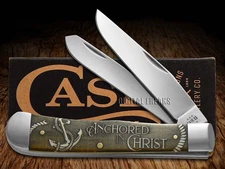 Case xx Knives Trapper Anchored in Christ 1067687 Natural Pocket Knife Stainless