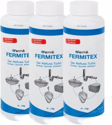 Fermit 12001 Fermitex Rohrreiniger 1kg Dose Sparpaket VPE: 3