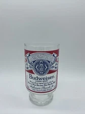 Vintage Anheuser-Busch Budweiser Large 32 Oz Footed Lager Beer Glass Cup New