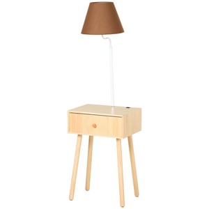 nightstand with built in lamp