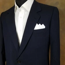 NEW - Men's Cotton Pre-folded Pocket Square Handkerchief Insert - Reversible