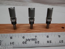 (3) 1/2" D Straight Pattern Top Bearing Bit Carbide Tip Router Bit Template qw