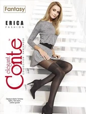 Conte Erica 60 Den - Fantasy Opaque Women's Tights with Imitation Mélange Golfs