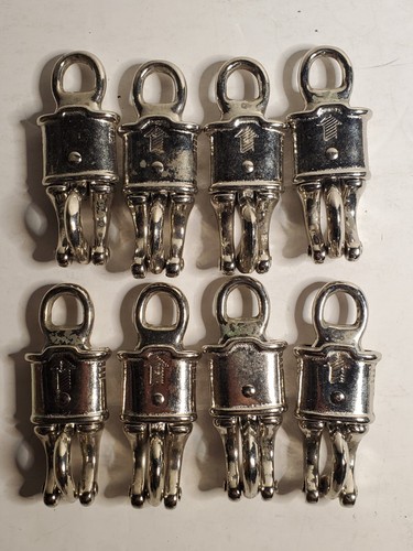 Baron Manufacturing Set of 8 Panic Snap Hooks 1001 1/2" - Used