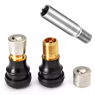 2 Stück Tubeless Ventil E Scooter Ventilverlängerung Set