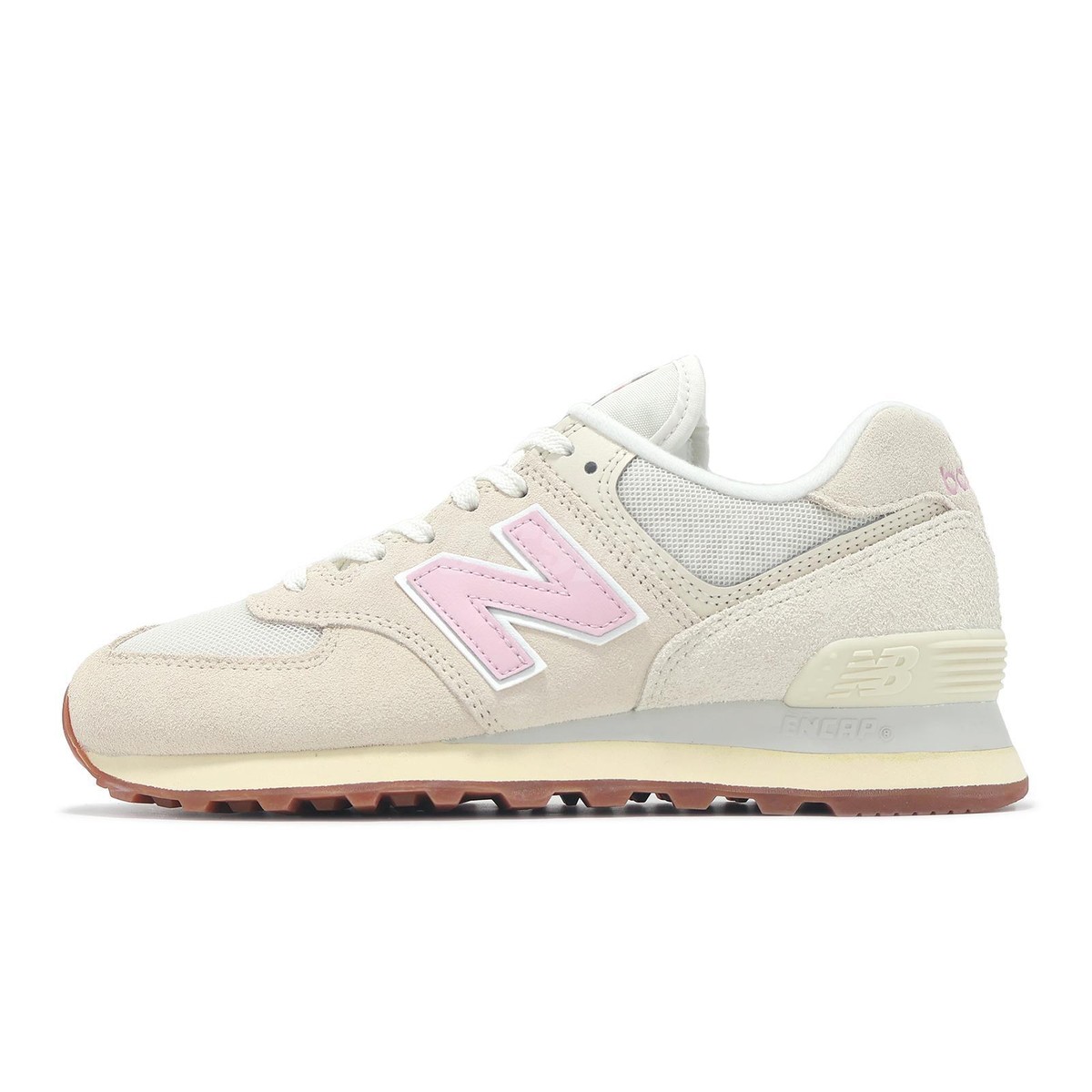 New Balance 574 NB Linen Century Pink Gum Women Casual Shoes