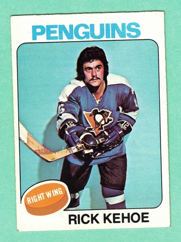 (1) RICK KEHOE  1975-76 TOPPS  # 39 PENGUINS   EX/EX+ CARD (I5134)