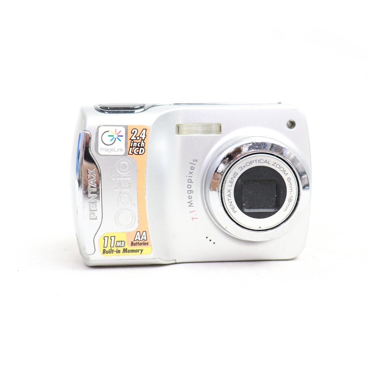 PENTAX Optio E30- 7.1 MP Digital Camera - Silver ( PARTS