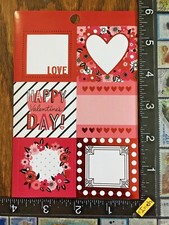 VALENTINE'S DAY HEARTS, LOVE, HAPPY DAY, ONE SHEET BEAUTIFUL STICKERS BESO06