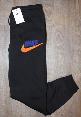 NWT NIKE Men's Fleece Chenille Jogger Sweatpants RARE STYLE Black