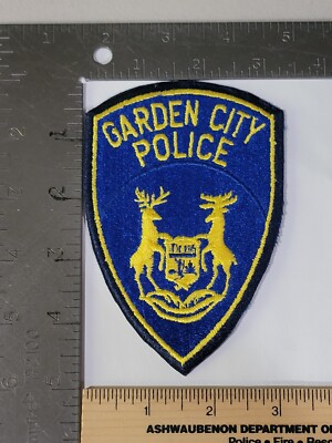 I2b Police patch Michigan Garden City Plastic Backing 