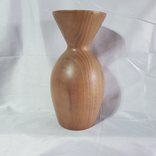 Vintage handgefertigte Holzvase 8 1/4" 1980er - Bild 4 von 8
