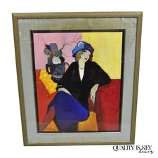 Itzchak Tarkay 'Suzanne' Framed Givon Prints Offset Lithograph Poster — listing 2