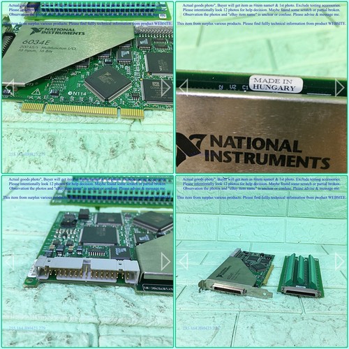 NATIONAL INSTRUMENTS 6034E 182419C CB-68LPR, DAQ set as photo, sn:8BCD, Promote' - Picture 8 of 12
