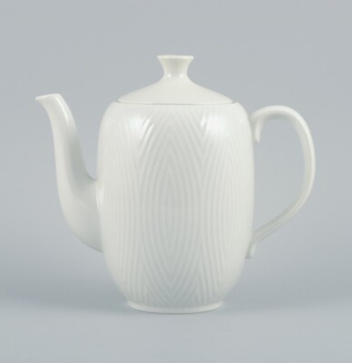 Royal Copenhagen, Salto, Kaffeekanne aus weißem Porzellan. Datiert 1961.