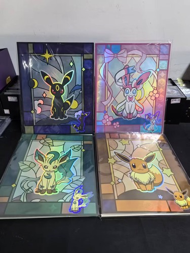 Pokemon Chinese Gem Pack Vol 2 Binder Eevee Umbreon Leafeon Sylveon Glittering. - Picture 2 of 13