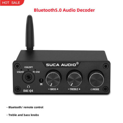 DAC-Q4 Audio Decoder USB   5.0 Preamplifier Headphone Amplifier in One #F12