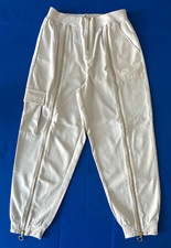 Nike Sportswear Womens S Icon Clash Cargo Jogger Beige Gold Zipper WORN ONCE