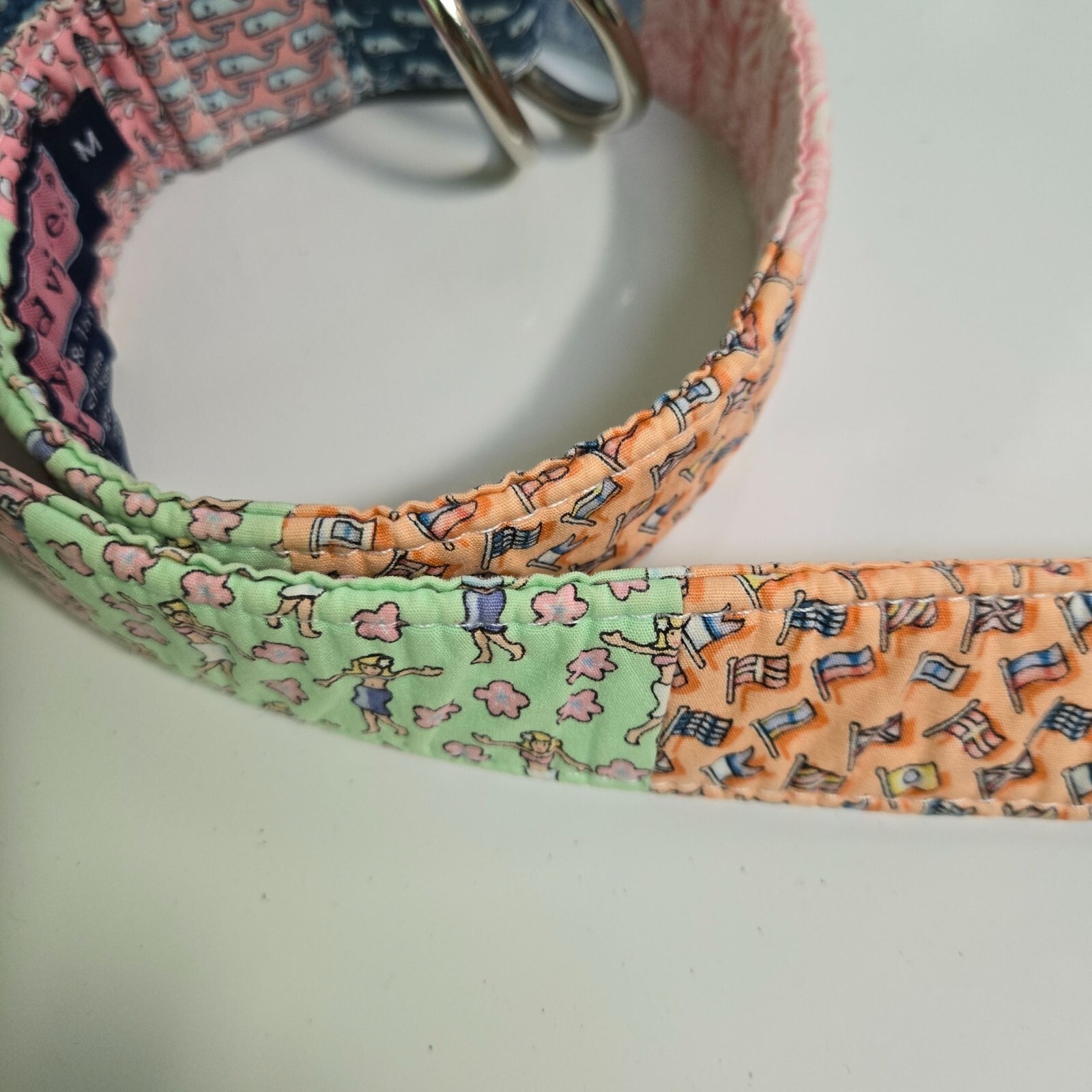Vineyard Vines Patchwork D Ring Nautical Belt Siz… - image 4