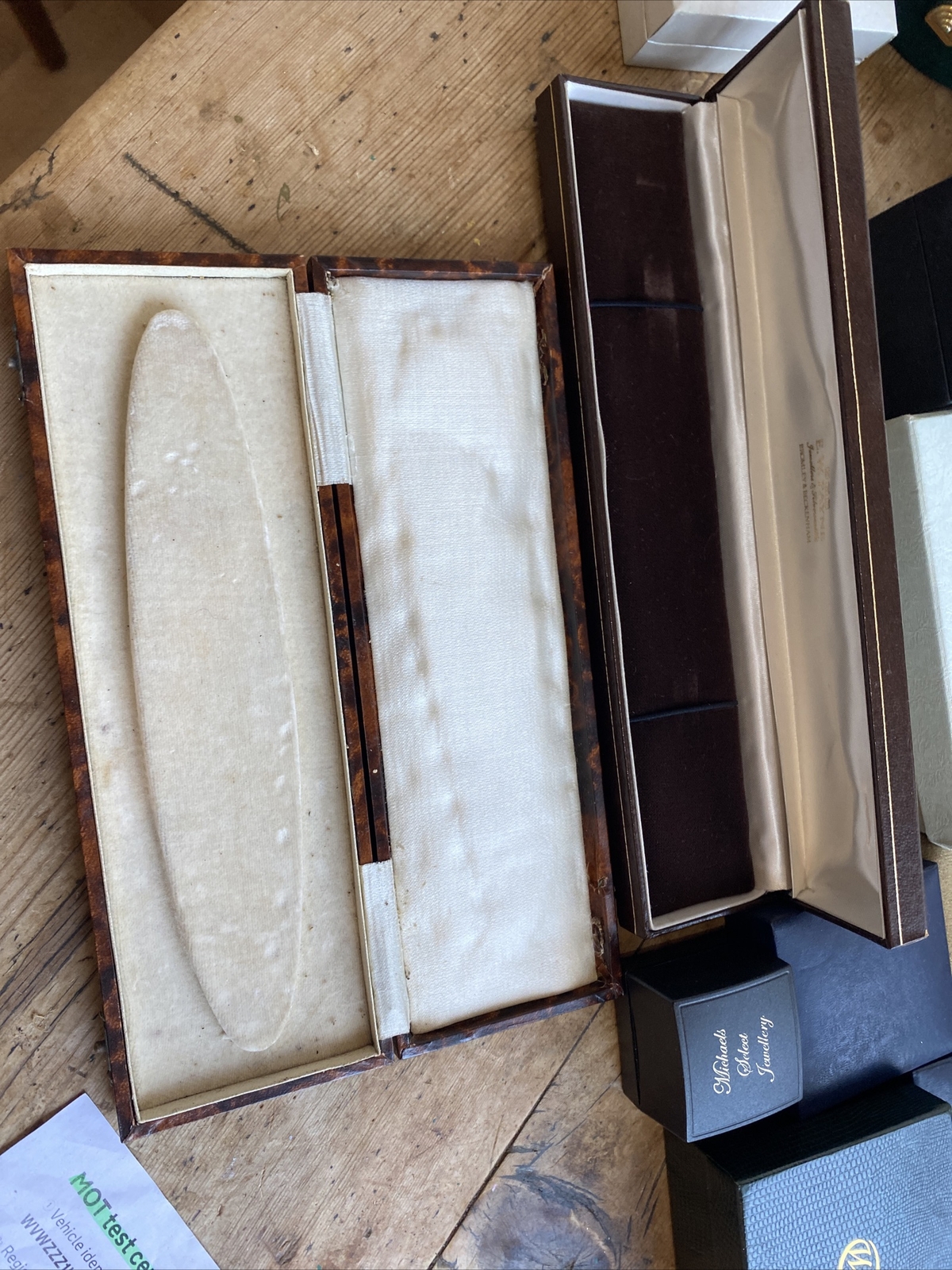 Large Job Lot Antique/Vintage Jewellery Display Boxes Various Types eBay