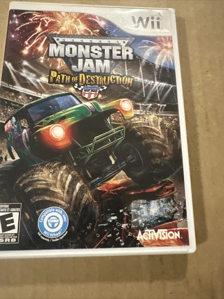Monster Jam: Path of Destruction (Nintendo Wii, 2010) CiB With Manual Tested - Image 3 of 4