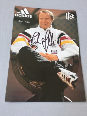BERTI VOGTS Weltmeister 1974 original signed EM 1996 DFB-Autogrammkarte 10 x 15 