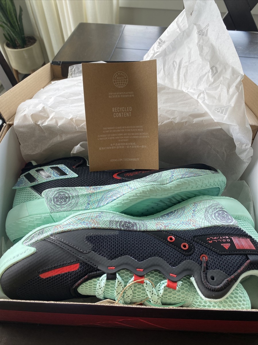 Size 13 - adidas Dame 7 EXTPLY Black Clear Mint for sale