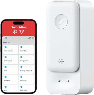 WiFi Water Sensor 1 Pack, Smart Water Leak Detector, 100dB Adjustable Alerts ...