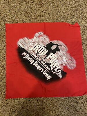 NEW Iron Pony Ride 2006 Rough Riders of the Harley Owners Group HOG Red Bandana