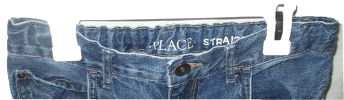 BOYS THE CHILDREN'S PLACE BLUE JEANS MED WASH STRAIGHT FIT ADJ WAIST SIZE 14 - Picture 2 of 3