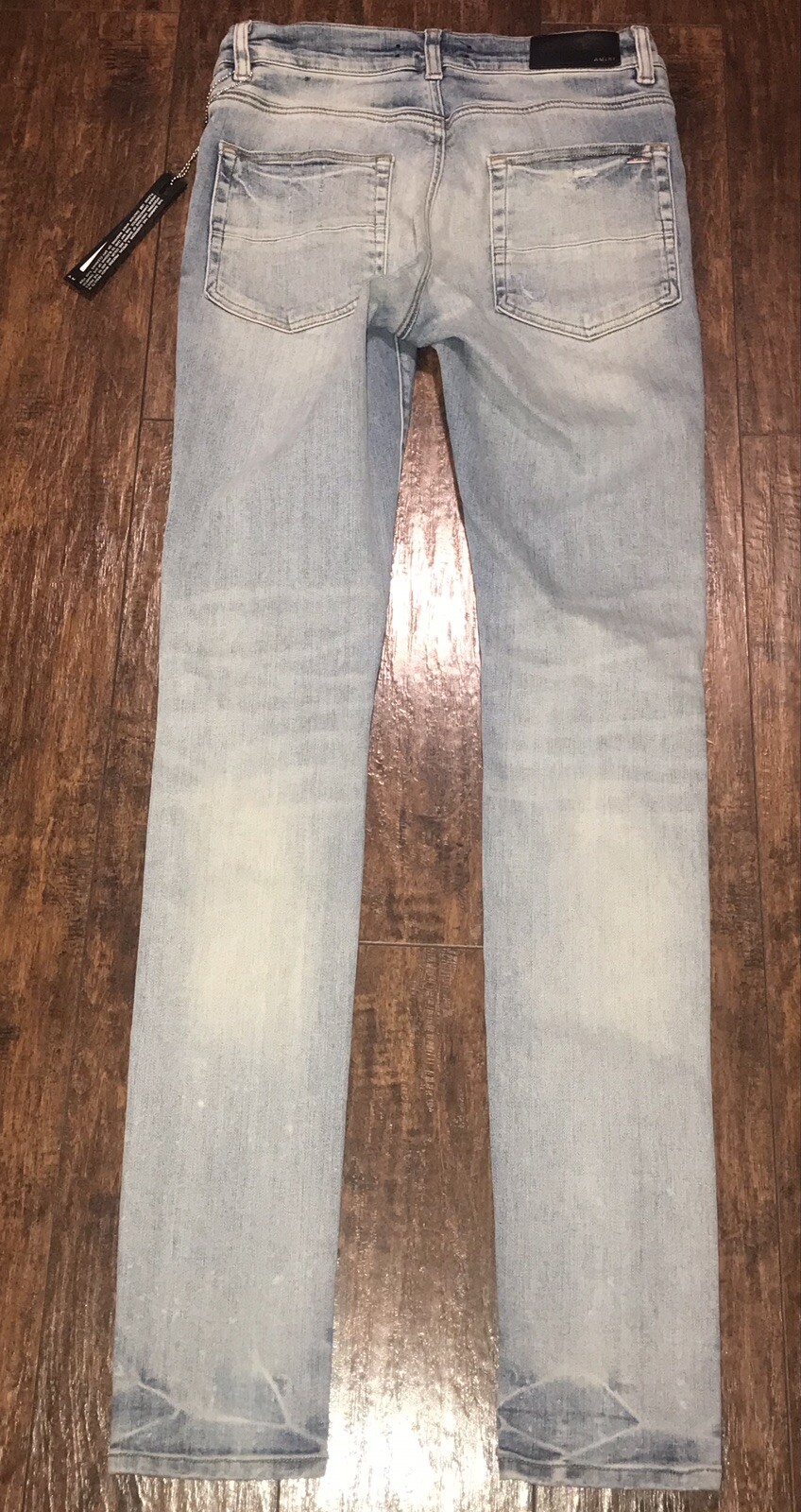 Amiri MX1 Leather Bandana Jean Clay Indigo 29/34 Gem