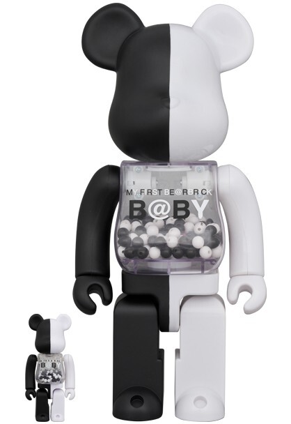 MY FIRST BE@RBRICK B@BY BLACK & WHITE Ver. 400% & 100