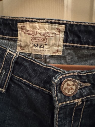 Big Star Jeans Womens 32R, “Miki”, Mid Rise Straight Leg - Picture 2 of 7