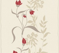 As Vliestapete Casual Living Creme Floral 958741