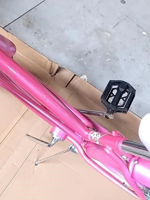 Micargi Female Single Speed Stainless Steel Jetta Beach Cruiser Bike, 20" Pink - Image 2 of 4