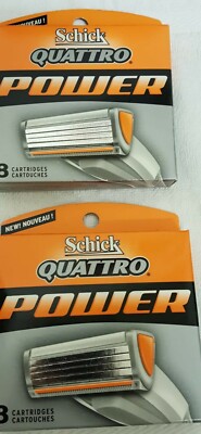 Schick Quattro Power 16 Cartridges Fits Quattro Men and Quattro Titanium Handles