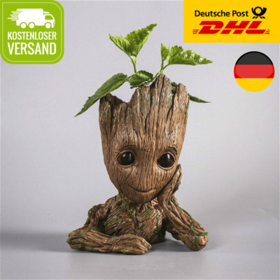 Baby Groot Blumentopf - Übertopf Groß Aquarium Deko Figur Stiftehalter Organizer