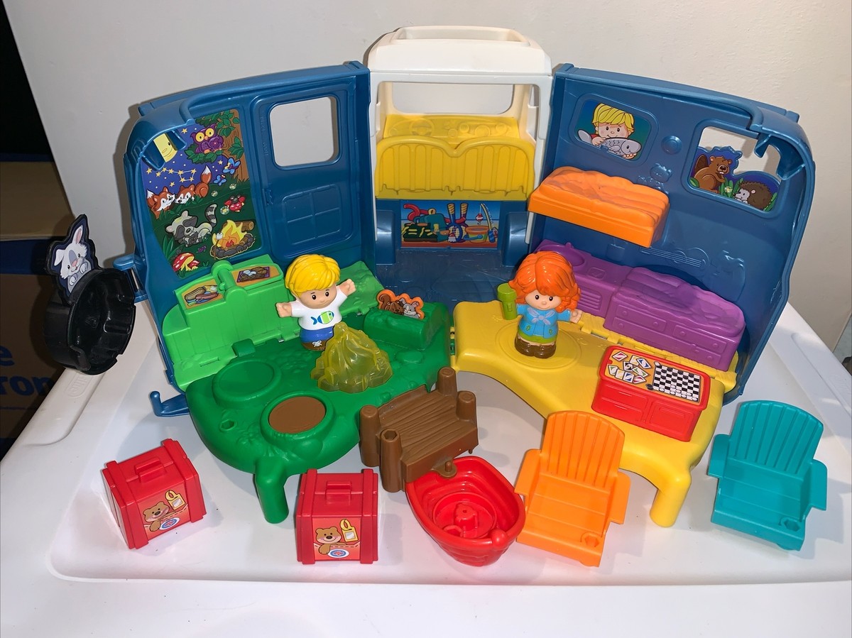 Fisher Price Little People Songs Musical Sounds Camper RV Camping