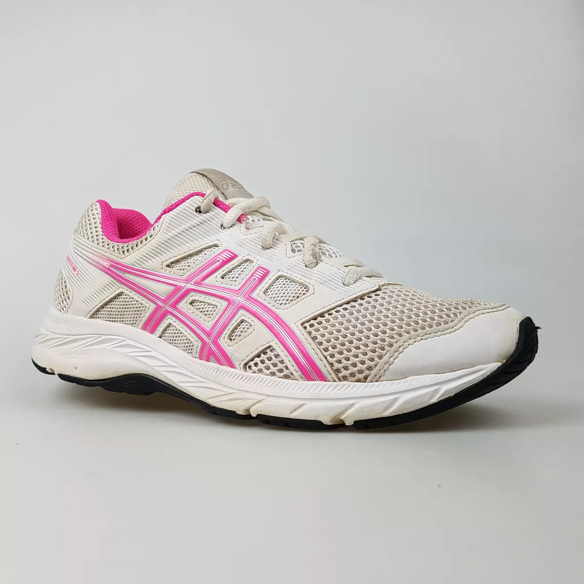 Girl s ASICS Gel Contend 5 GS Sz 6 US Runners White Youth 3