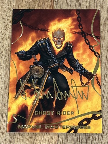 2022 Upper Deck Marvel Masterpieces Gold Foil #19 Ghost Rider Level 1