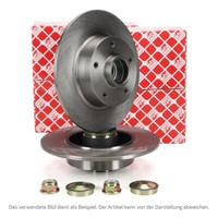 febi Bremsscheiben Ø 274Mm + Radlager FüR Mercedes Citan Renault Kangoo Hinten