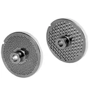 Perforated disc set with hub for meat grinder sizes 32/2mm+6mm