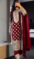 Indian Bollywood Designer Dress Salwar Kameez Suit Party Wear Wedding-M