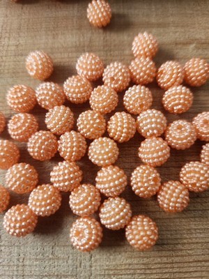 10mm Fishing Beads Steelhead, Salmon, Trout Acrylic Orange Egg Spawn  Fishing