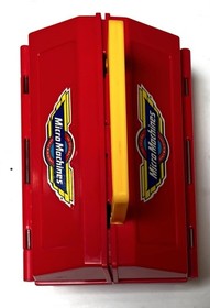 Vintage 1990 Galoob Micro Machines Speed Shop Red Tool Box Foldable With Parts