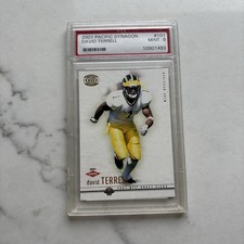 2001 Pacific Dynagon #107 David Terrell Rookie PSA 9 MINT RC Card. rookie card picture