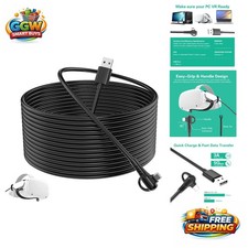 5m USB C to USB A Gaming Cable with 90  Connector - Perfect for Quest Headset