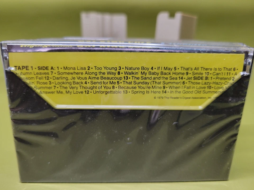 THE UNFORGETTABLE NAT KING COLE SEALED 3 CASSETTE READERS DIGEST w/ SONG HISTORY - Image 3 of 4