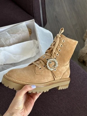 Women Jimmy Choo Boots Brown Suede 38 - Bild 1 von 4
