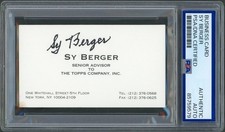 Sy Berger, One of the Creators of the Modern Baseball Card, Passes Away at 91 5